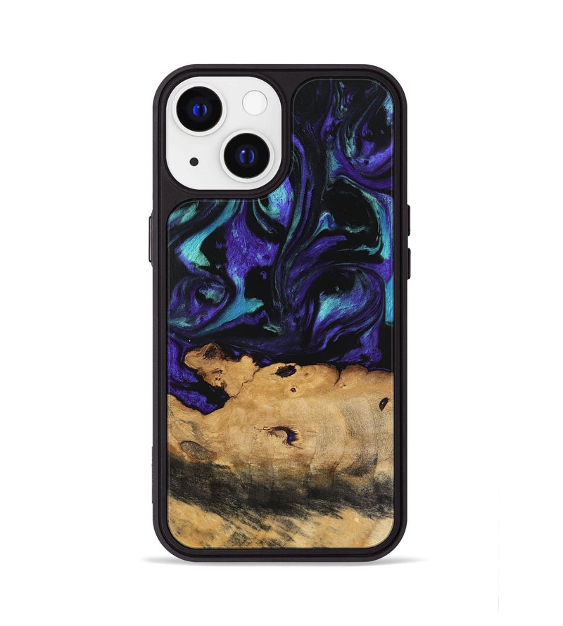 iPhone 13 Wood Phone Case - Joyous (Purple, 740949)