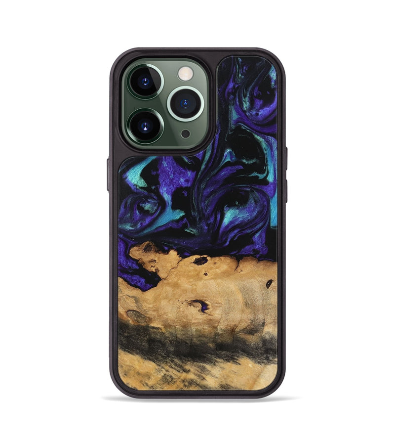 iPhone 13 Pro Wood Phone Case - Joyous (Purple, 740949)