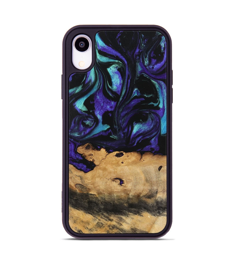 iPhone Xr Wood Phone Case - Joyous (Purple, 740949)