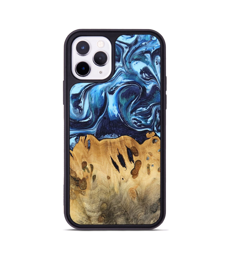 iPhone 11 Pro Wood Phone Case - Tresich (Blue, 740953)