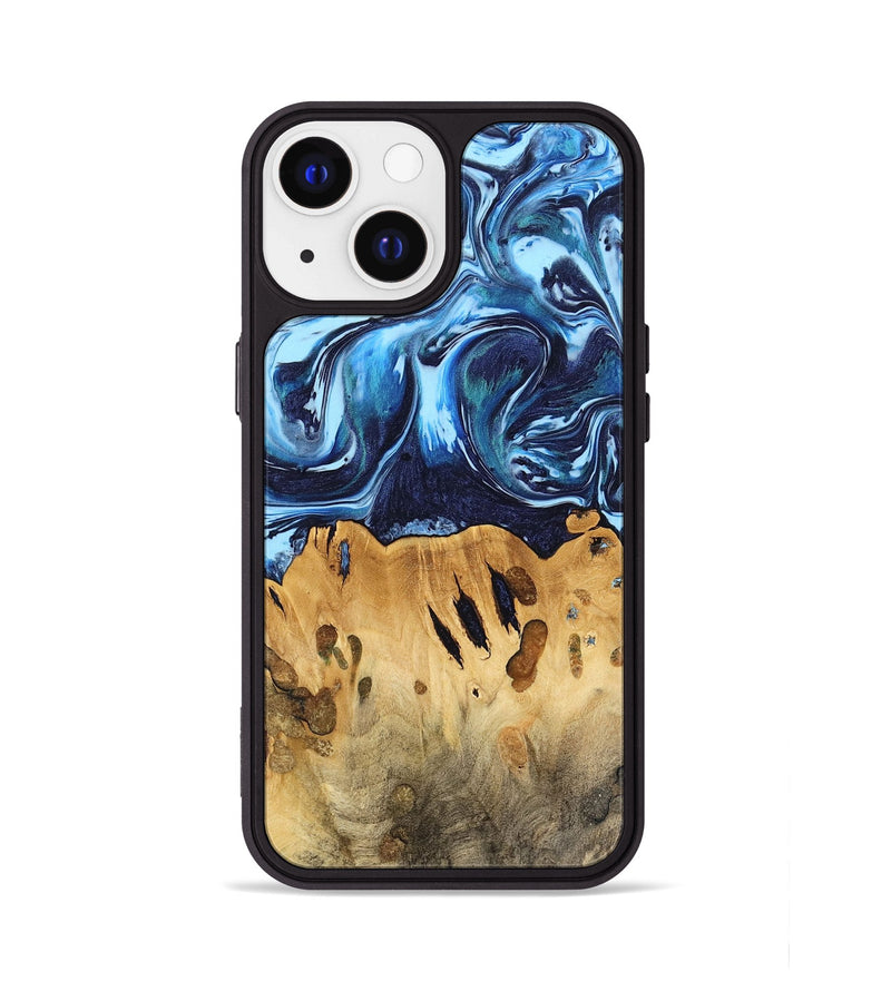 iPhone 13 Wood Phone Case - Tresich (Blue, 740953)