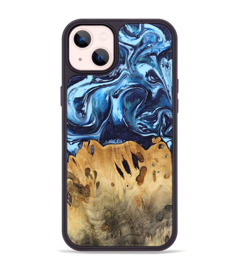 iPhone 14 Plus Wood Phone Case - Tresich (Blue, 740953)