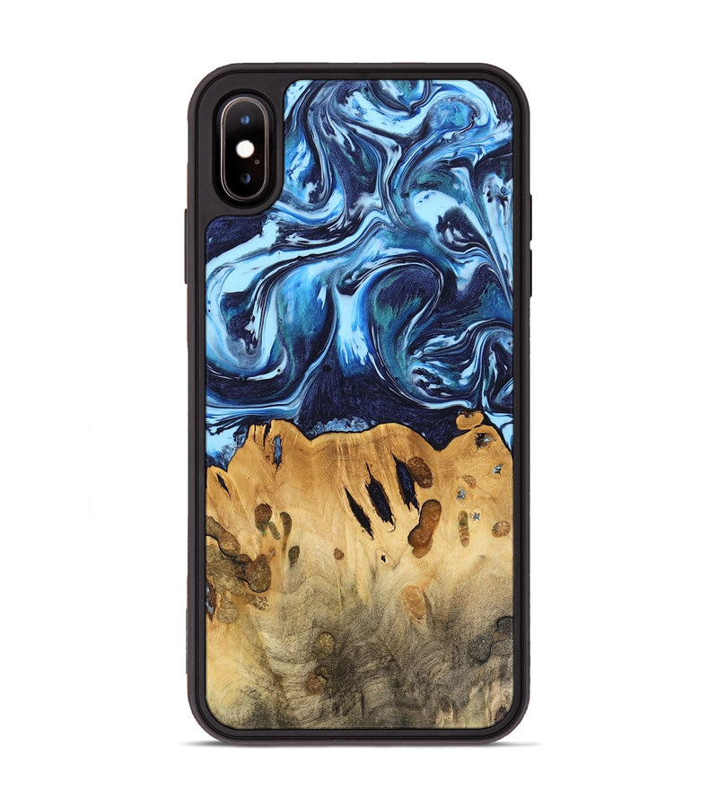 iPhone Xs Max Wood Phone Case - Tresich (Blue, 740953)