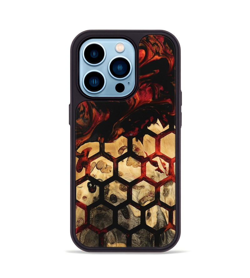 iPhone 14 Pro Wood Phone Case - Cavin (Pattern, 740969)