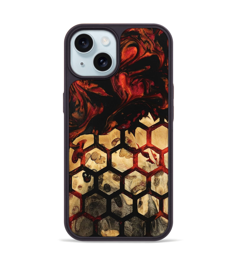 iPhone 15 Wood Phone Case - Cavin (Pattern, 740969)