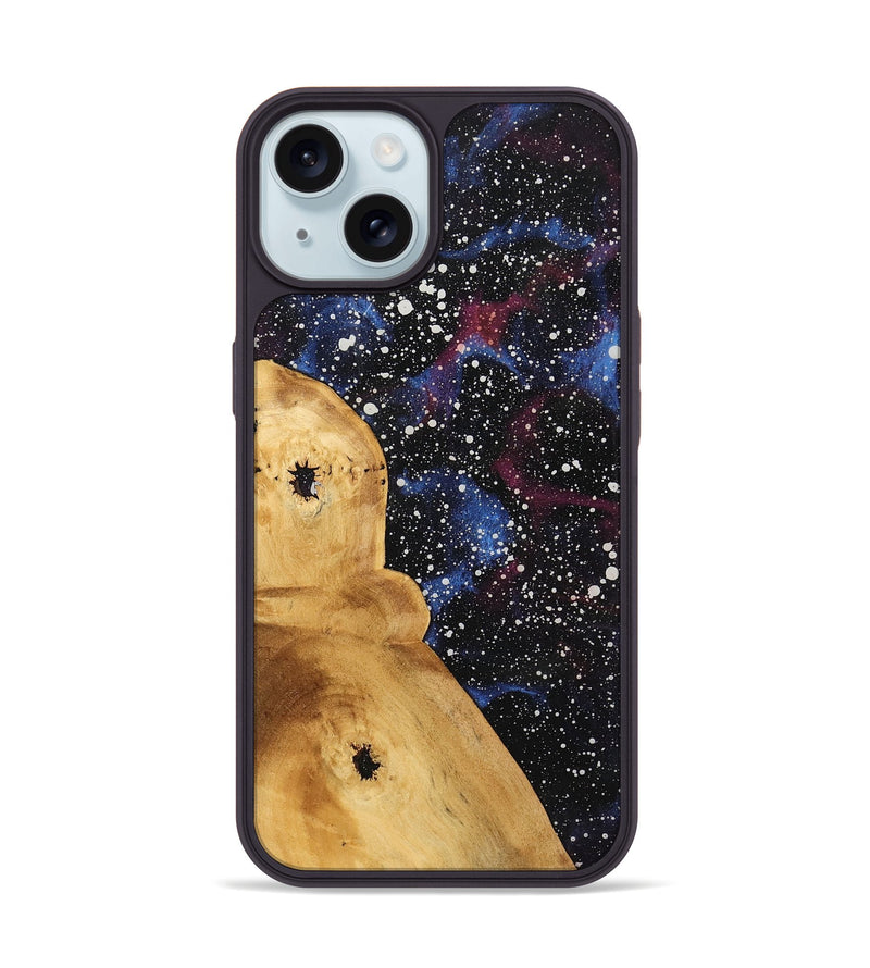 iPhone 15 Wood Phone Case - Math (Cosmos, 740973)