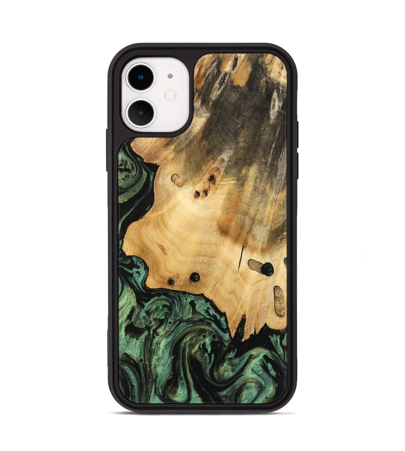 iPhone 11 Wood Phone Case - Giza (Green, 740979)