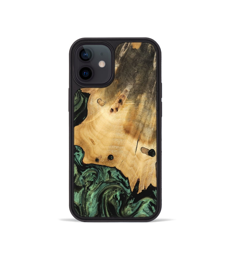 iPhone 12 mini Wood Phone Case - Giza (Green, 740979)