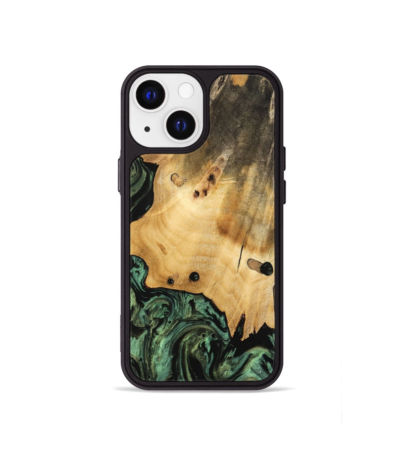 iPhone 13 mini Wood Phone Case - Giza (Green, 740979)