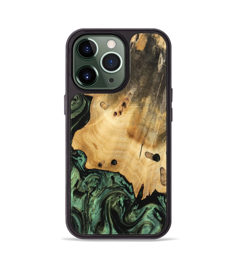 iPhone 13 Pro Wood Phone Case - Giza (Green, 740979)