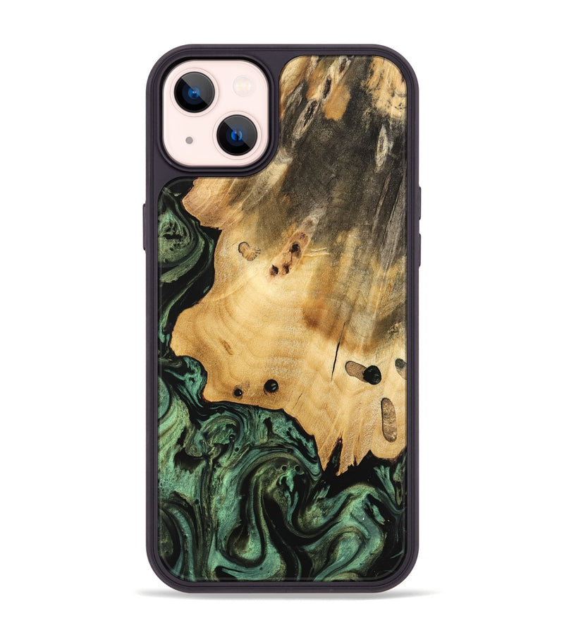 iPhone 14 Plus Wood Phone Case - Giza (Green, 740979)