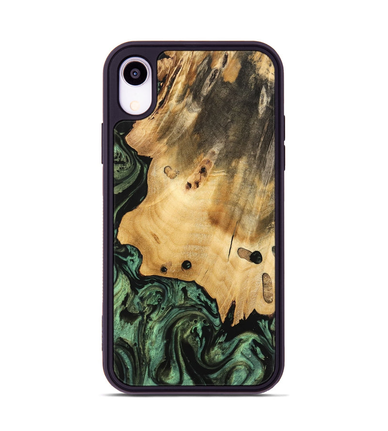 iPhone Xr Wood Phone Case - Giza (Green, 740979)