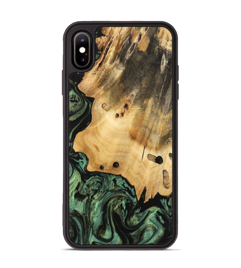 iPhone Xs Max Wood Phone Case - Giza (Green, 740979)