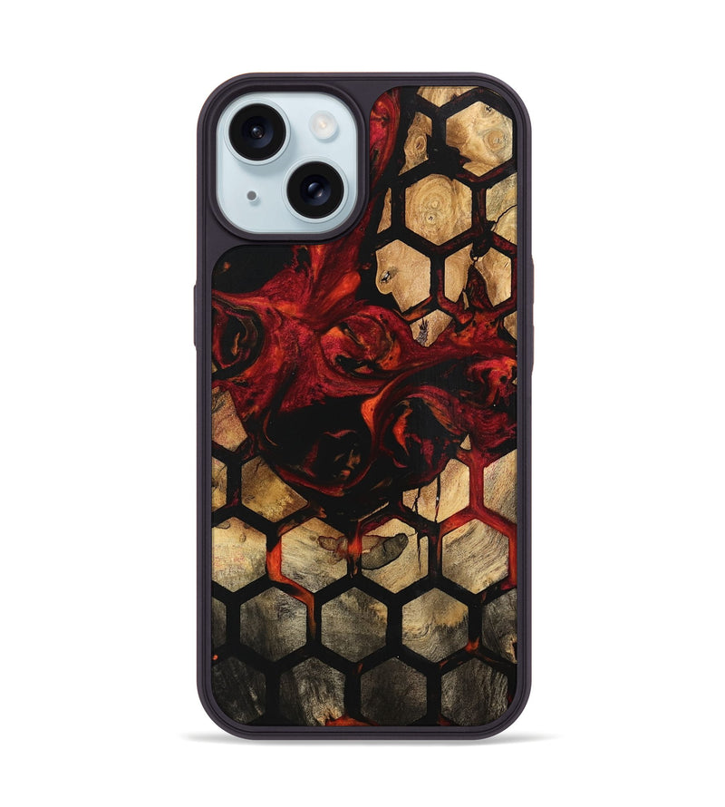 iPhone 15 Wood Phone Case - Metti (Pattern, 740984)