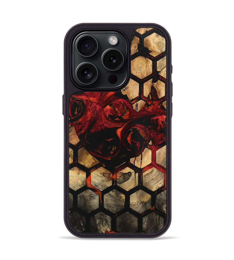 iPhone 15 Pro Wood Phone Case - Metti (Pattern, 740984)