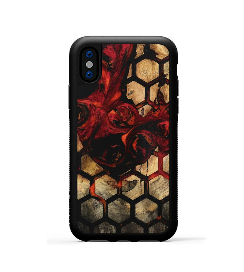 iPhone Xs Wood Phone Case - Metti (Pattern, 740984)