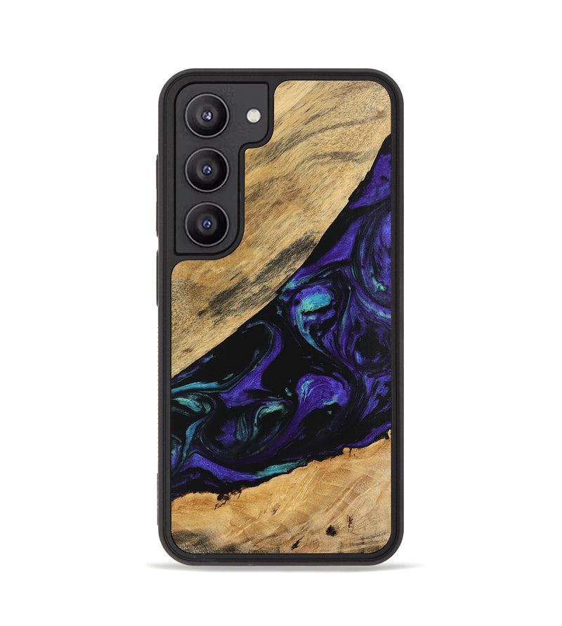 Galaxy S23 Wood Phone Case - Cale (Purple, 740991)