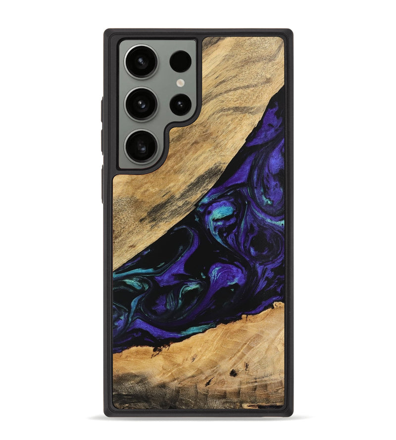 Galaxy S23 Ultra Wood Phone Case - Cale (Purple, 740991)