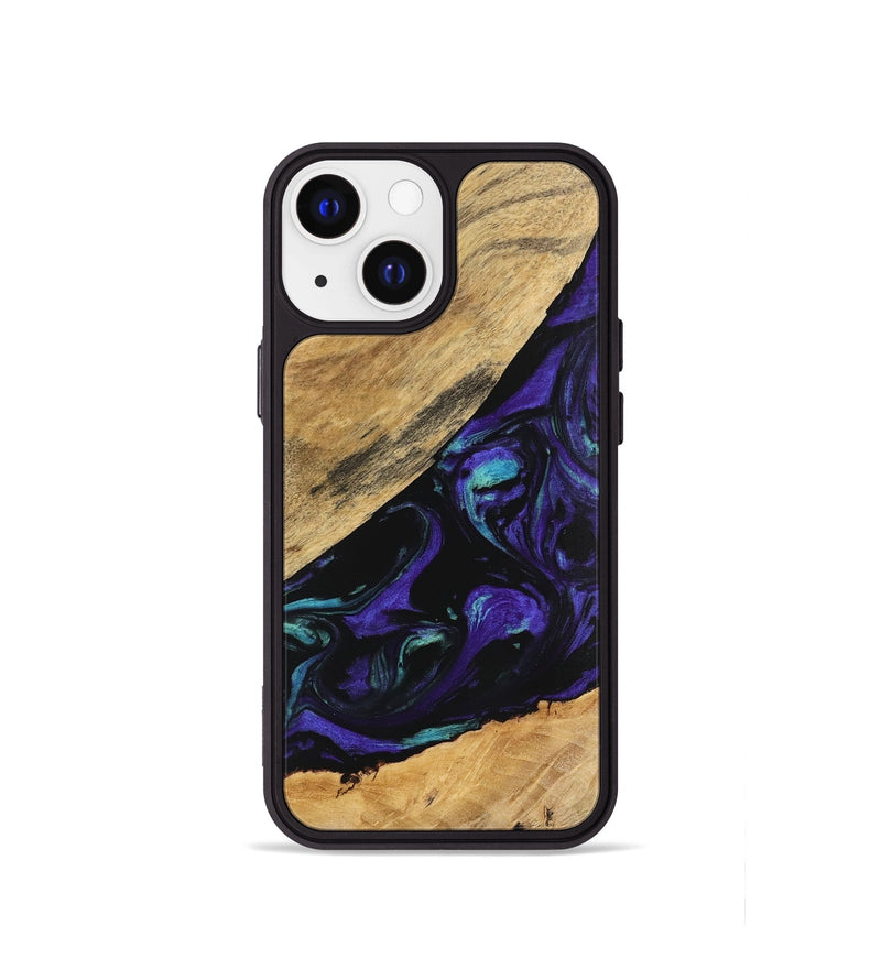 iPhone 13 mini Wood Phone Case - Cale (Purple, 740991)