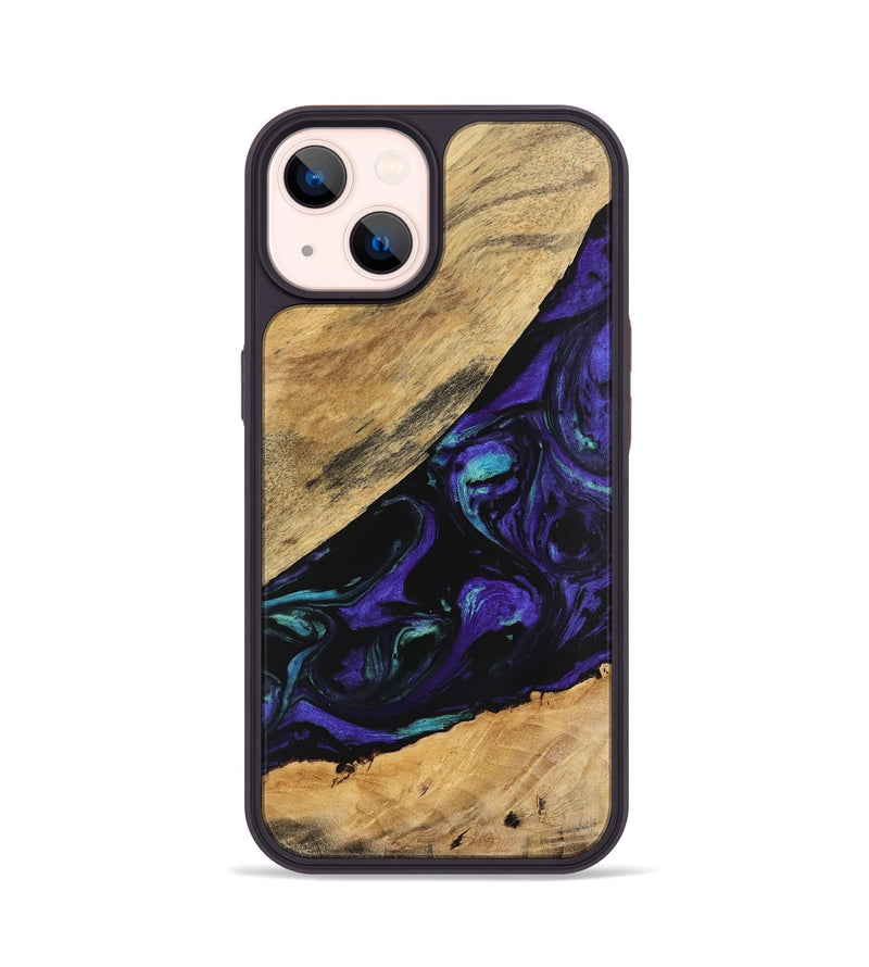 iPhone 14 Wood Phone Case - Cale (Purple, 740991)