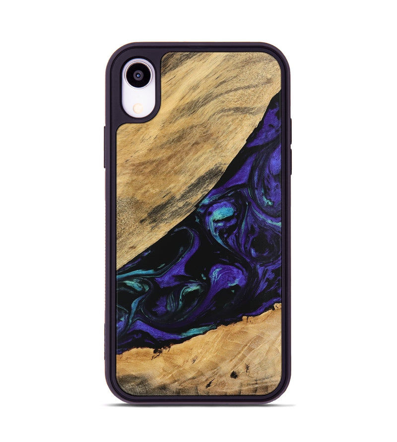 iPhone Xr Wood Phone Case - Cale (Purple, 740991)