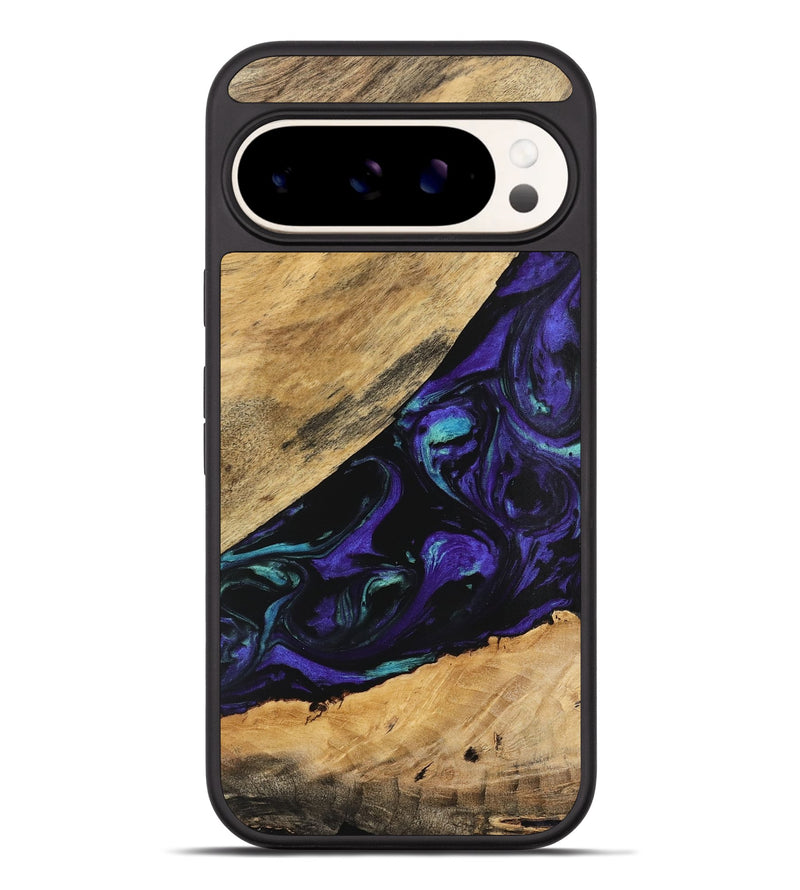 Pixel 9 Pro XL Wood Phone Case - Cale (Purple, 740991)