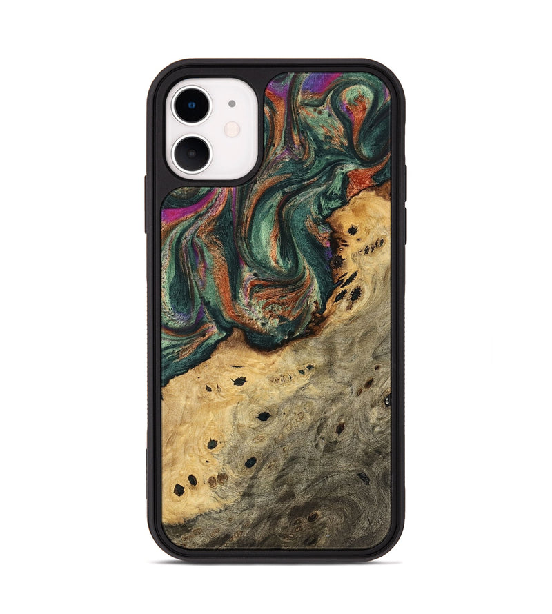 iPhone 11 Wood Phone Case - Kyla (Green, 740998)