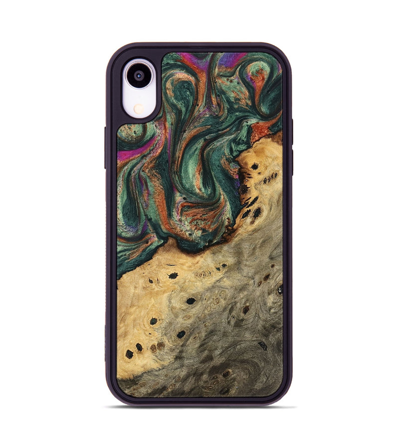 iPhone Xr Wood Phone Case - Kyla (Green, 740998)