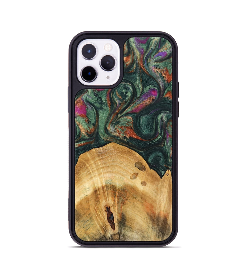 iPhone 11 Pro Wood Phone Case - Claire (Green, 741002)