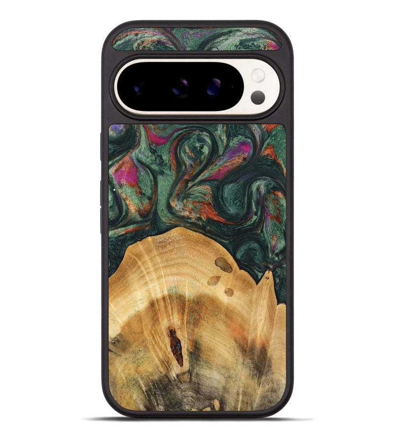 Pixel 9 Pro XL Wood Phone Case - Claire (Green, 741002)