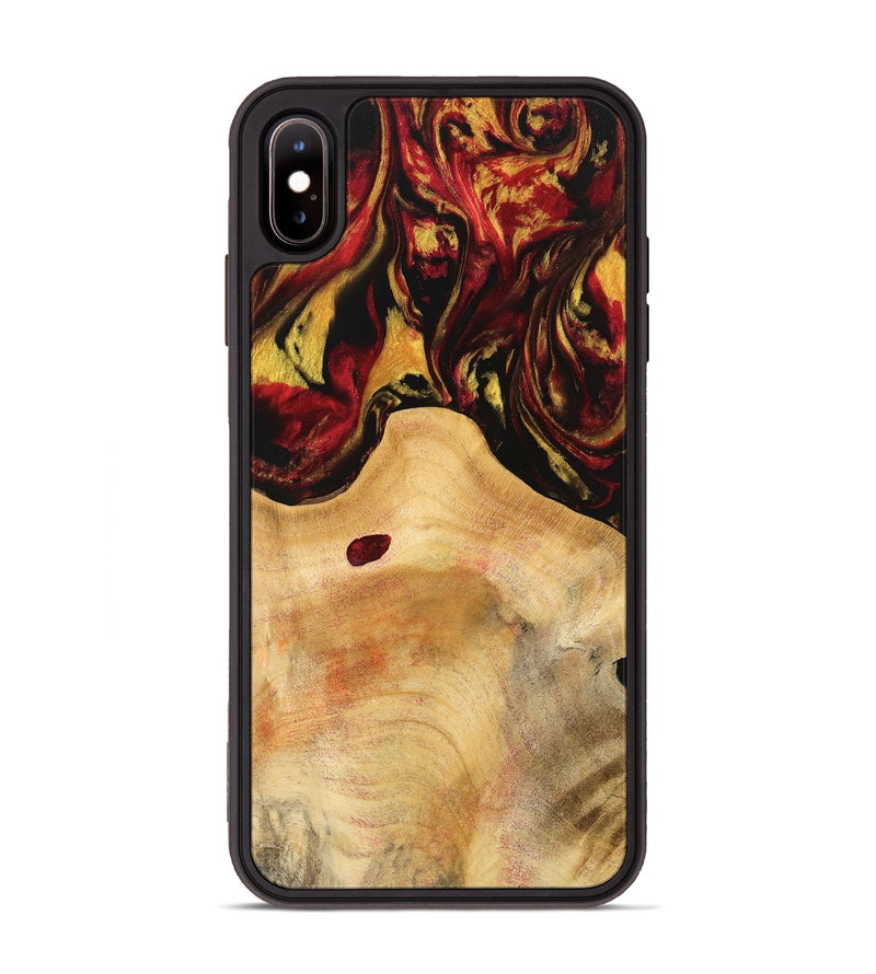 iPhone Xs Max Wood Phone Case - Rudy (Red, 741003)