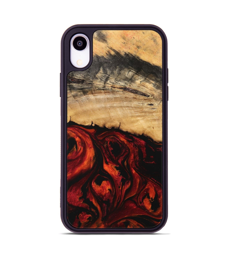 iPhone Xr Wood Phone Case - Kizzee (Red, 741005)