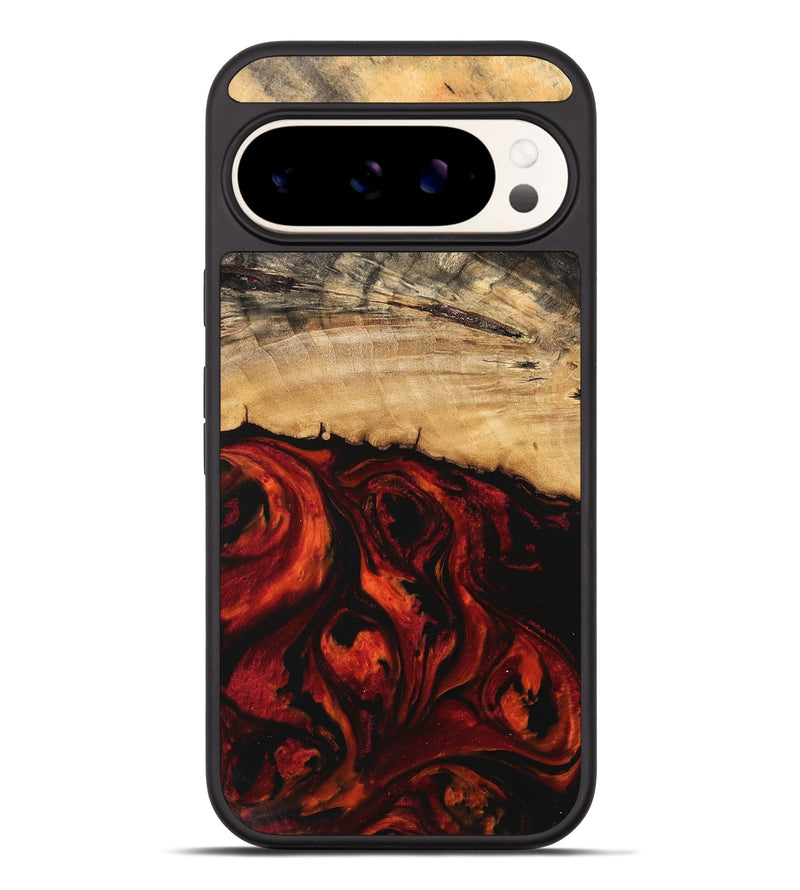 Pixel 9 Pro XL Wood Phone Case - Kizzee (Red, 741005)