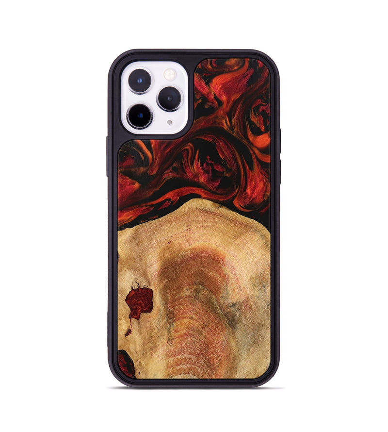 iPhone 11 Pro Wood Phone Case - Zulema (Red, 741007)