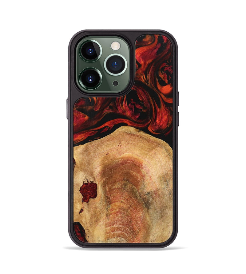 iPhone 13 Pro Wood Phone Case - Zulema (Red, 741007)