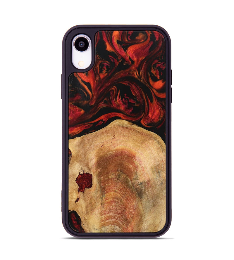 iPhone Xr Wood Phone Case - Zulema (Red, 741007)