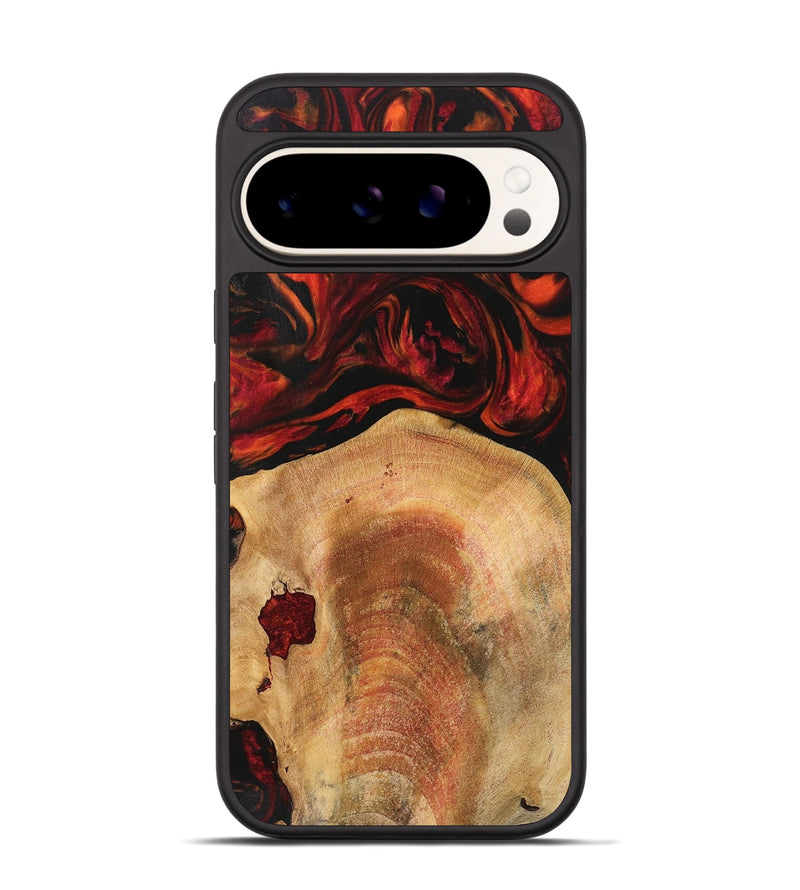 Pixel 9 Pro Wood Phone Case - Zulema (Red, 741007)