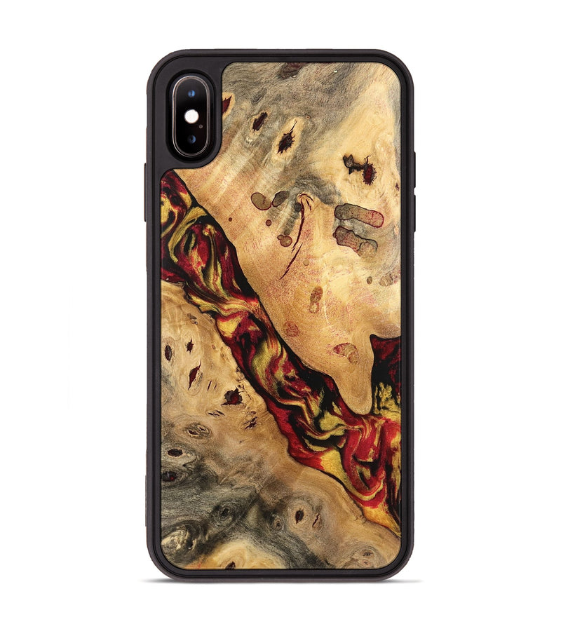 iPhone Xs Max Wood Phone Case - Tybi (Red, 741021)