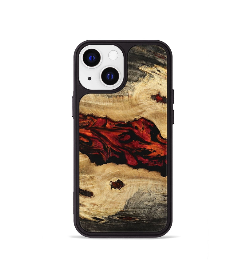 iPhone 13 mini Wood Phone Case - Tuan (Red, 741024)