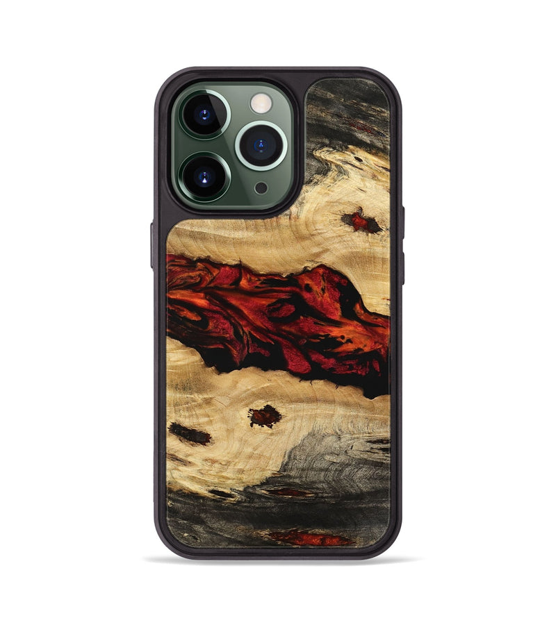 iPhone 13 Pro Wood Phone Case - Tuan (Red, 741024)