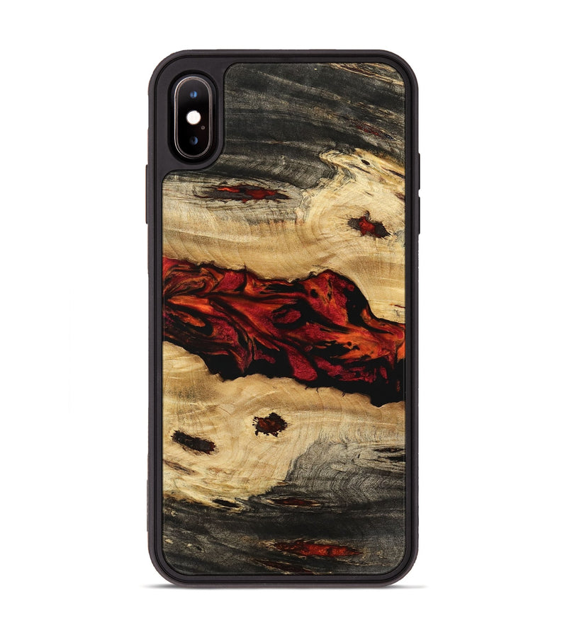 iPhone Xs Max Wood Phone Case - Tuan (Red, 741024)