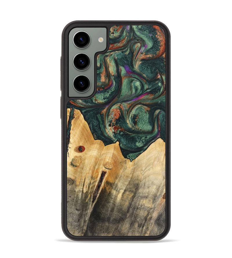 Galaxy S23 Plus Wood Phone Case - Elliott (Green, 741035)