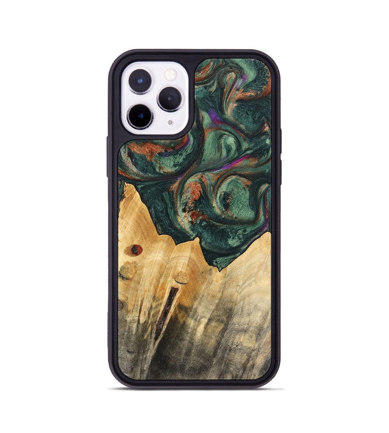 iPhone 11 Pro Wood Phone Case - Elliott (Green, 741035)