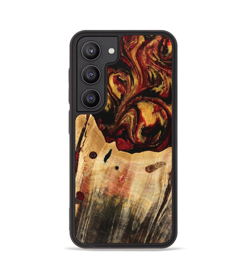 Galaxy S23 Wood Phone Case - Rijn (Red, 741047)