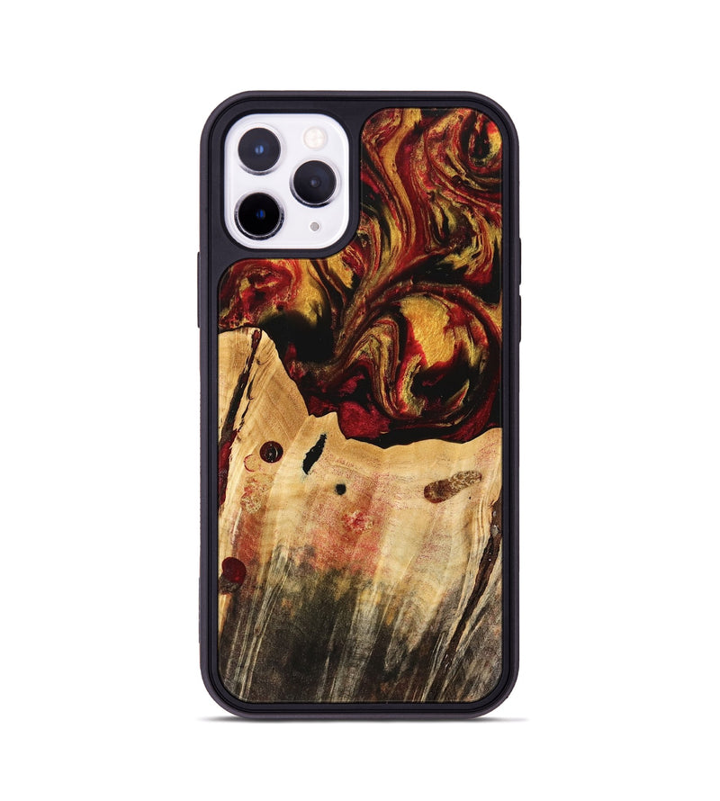 iPhone 11 Pro Wood Phone Case - Rijn (Red, 741047)