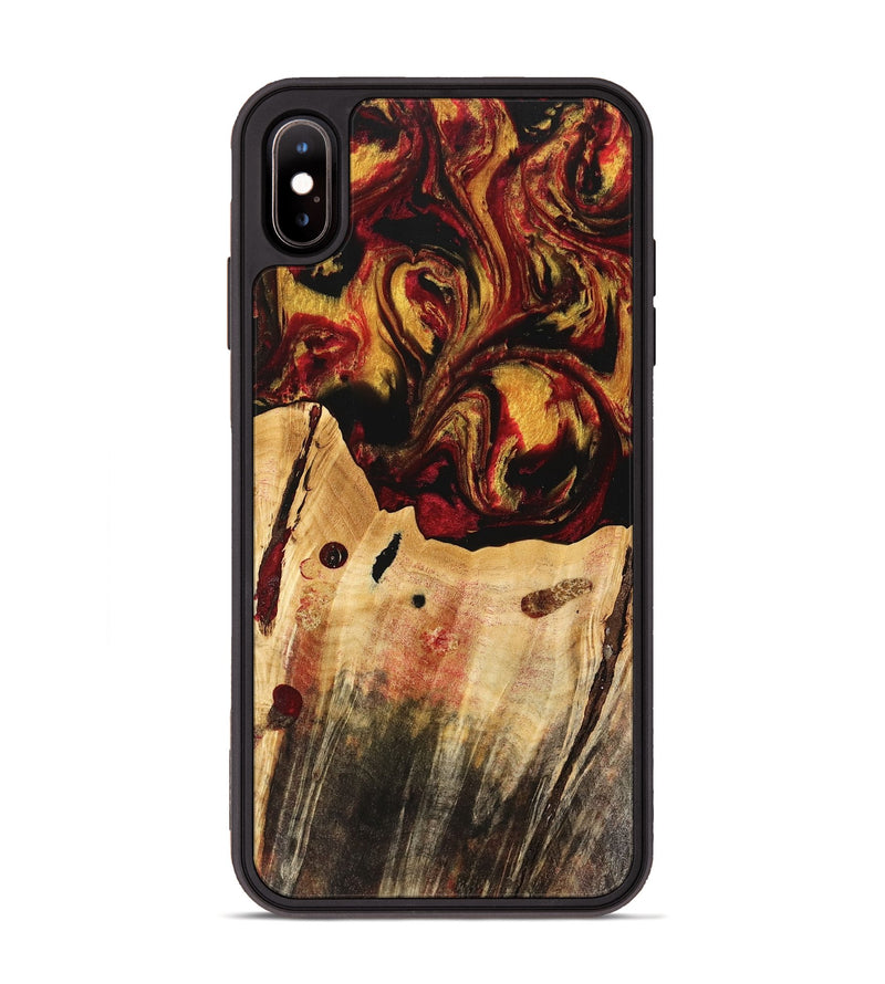 iPhone Xs Max Wood Phone Case - Rijn (Red, 741047)