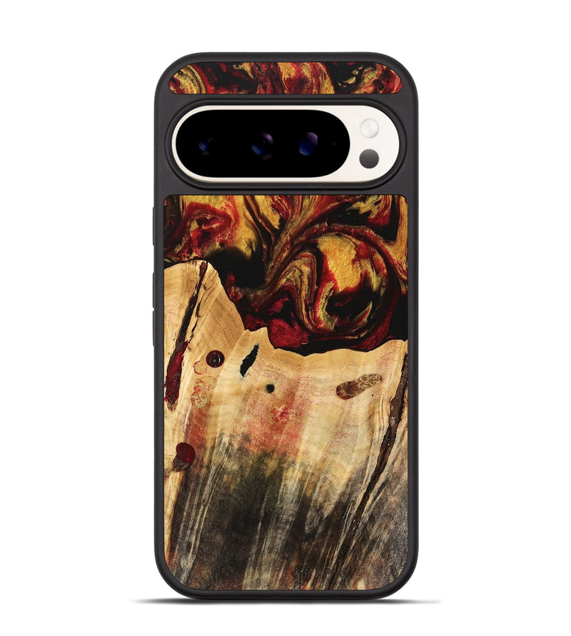 Pixel 9 Pro Wood Phone Case - Rijn (Red, 741047)