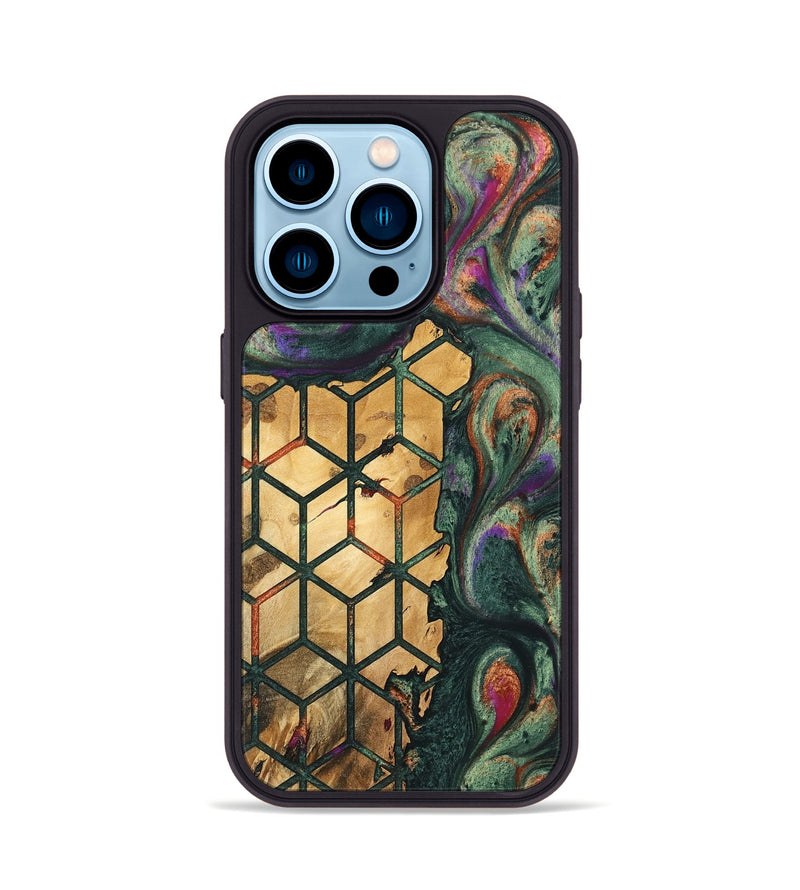 iPhone 14 Pro Wood Phone Case - Darrol (Pattern, 741048)