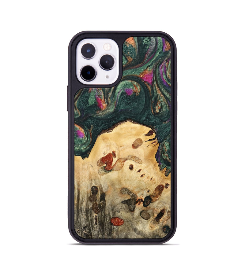 iPhone 11 Pro Wood Phone Case - Doloris (Green, 741054)