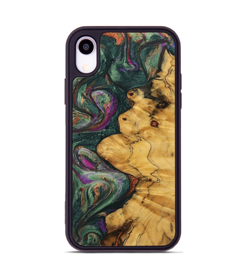 iPhone Xr Wood Phone Case - Randel (Green, 741055)